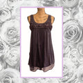 VINTAGE GRAY IRIDESCENT DRESS