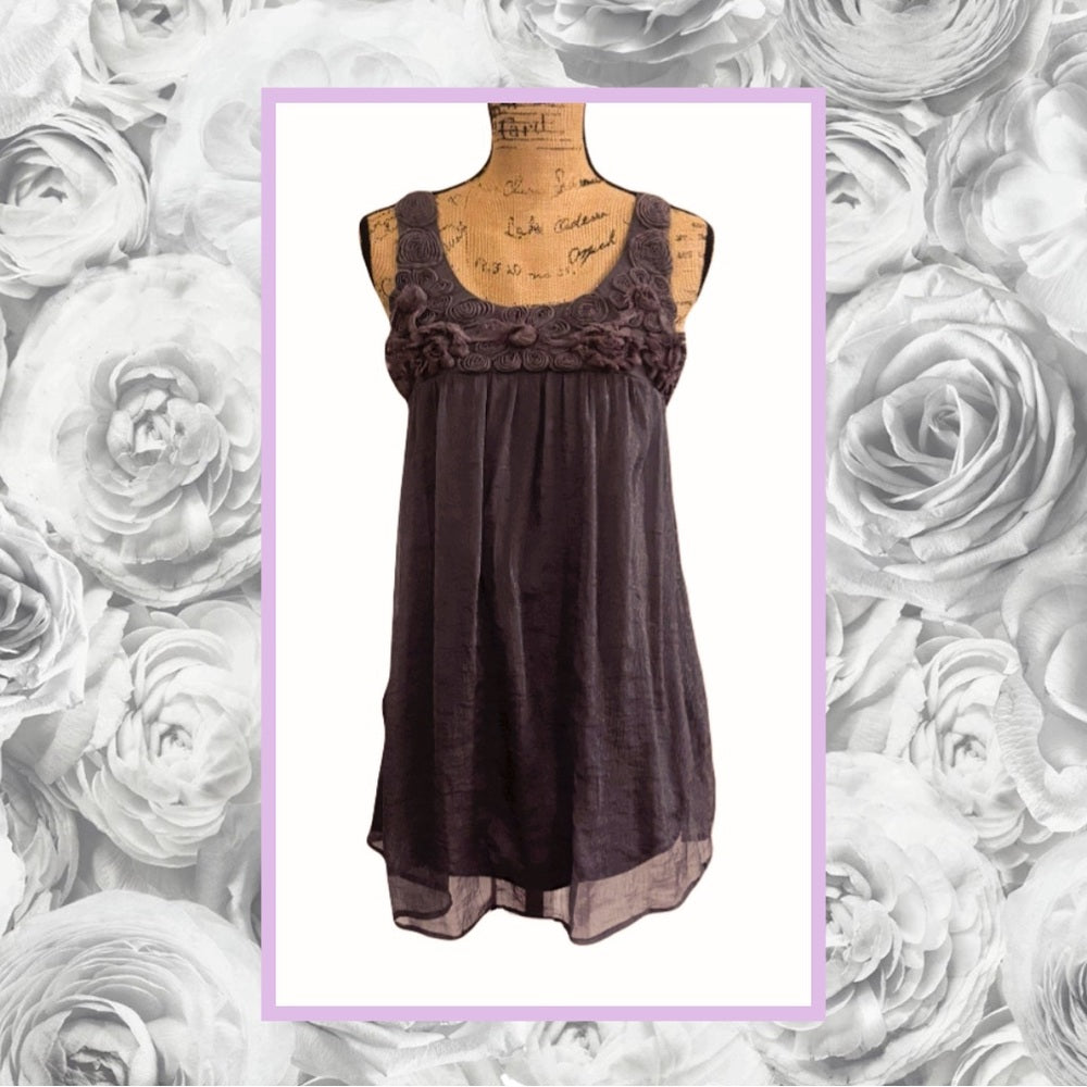 VINTAGE GRAY IRIDESCENT DRESS