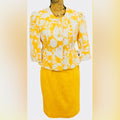 CHADWICKS EMBROIDERED YELLOW DRESS SUIT