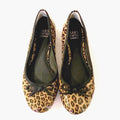 SAKS FIFTH AVENUE LEOPARD LEATHER FLARS