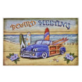 Board Meeting Surfboard Beach Art Print