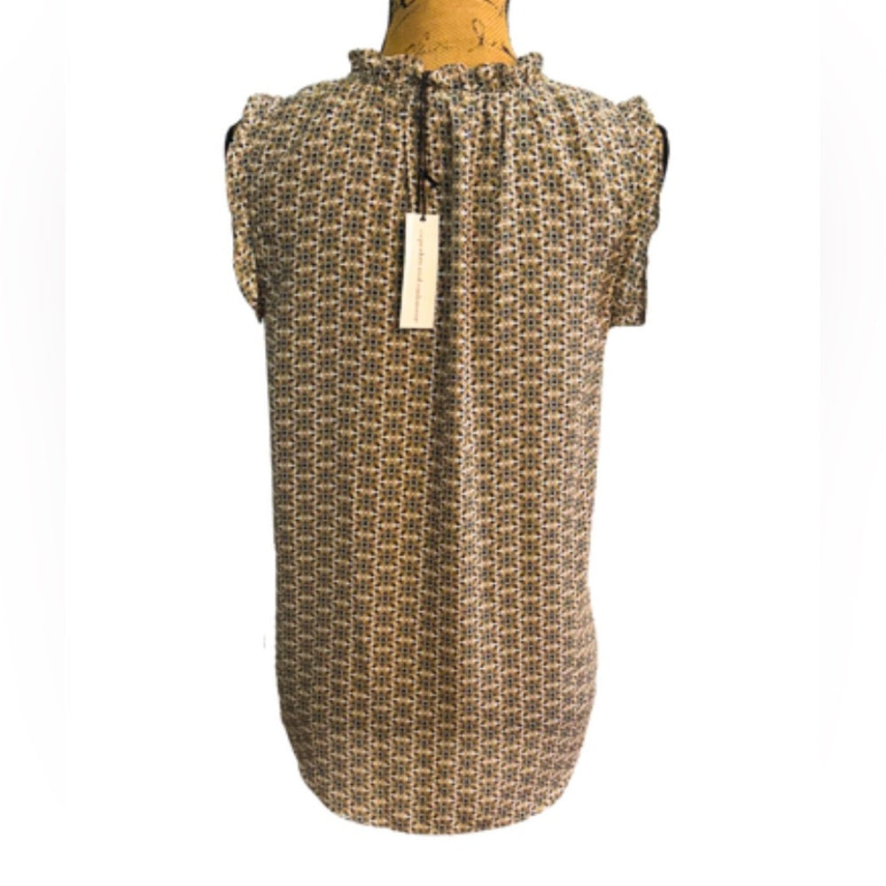 Cupcakes & Cashmere Patterned Sleeveless Top