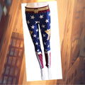 Wonder Woman Star Pattern Yoga Pants