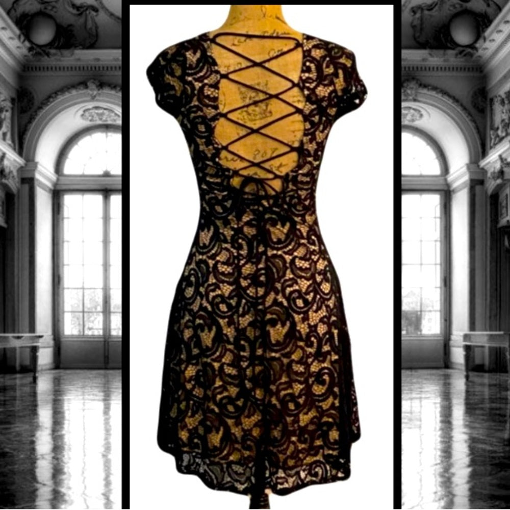 MARU BLACK LACE DRESS