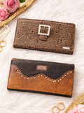 2 Miche Two-Tone Brown and Black classic Women's Purse Shells